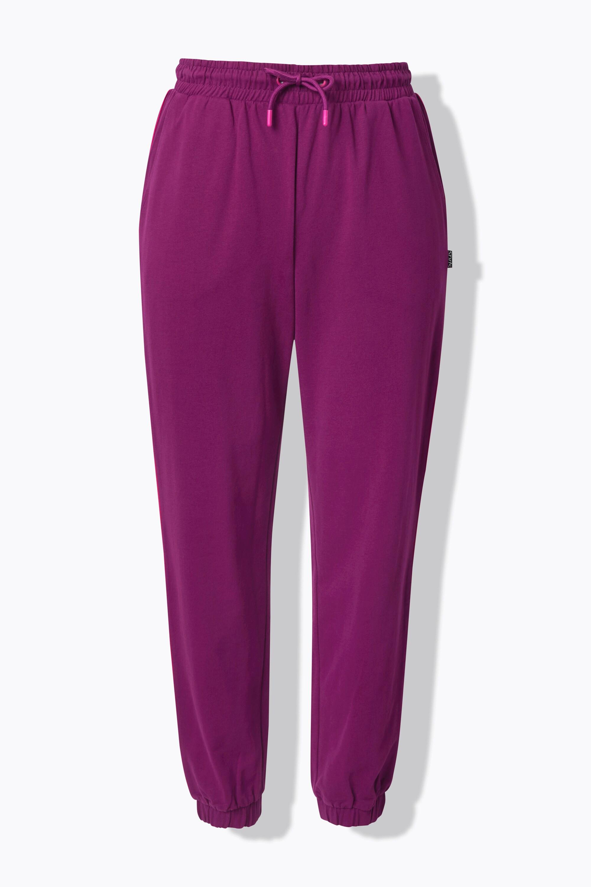 Ulla Popken Jogginghose Seitenpaspel Elastikbund  