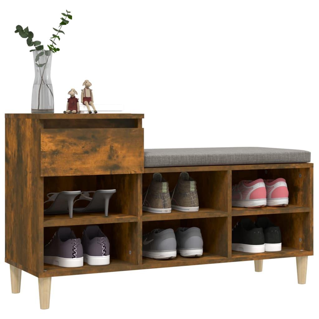 VidaXL Armoire à chaussures bois d'ingénierie  