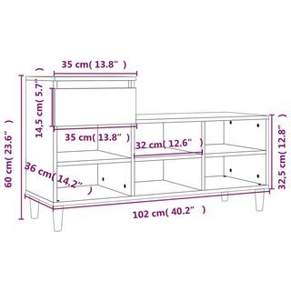 VidaXL scarpiera Legno multistrato  