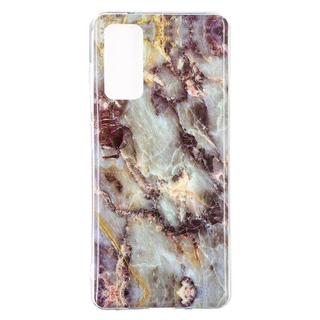 Cover-Discount  Galaxy A50 - Softes Silikon Gummi Case Cyan Marble 