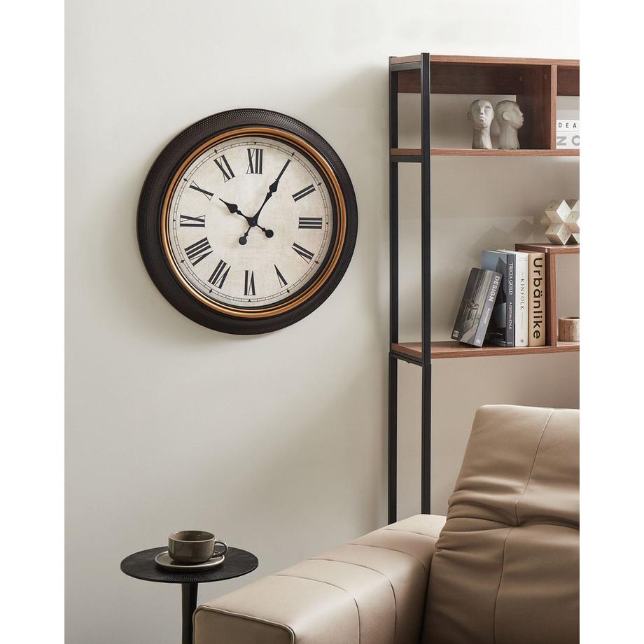 Beliani Wanduhr aus Kunststoff Klassisch VILLENA  