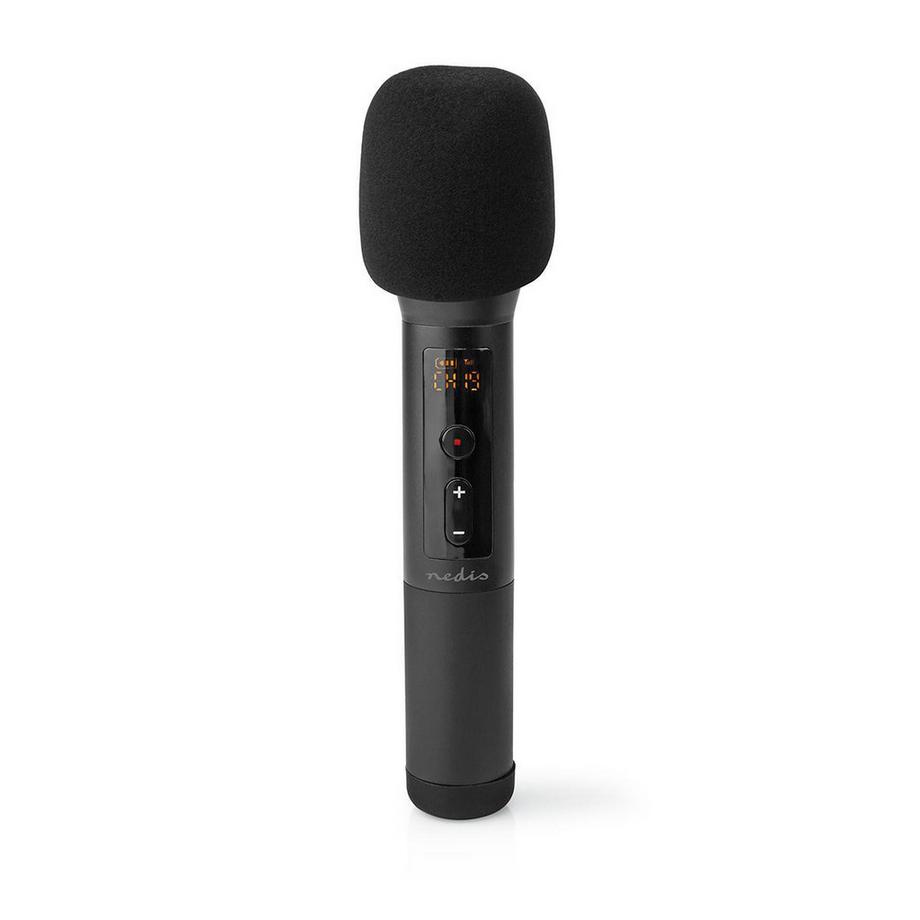 Nedis  Ensemble de microphones sans fil | 20 canaux | 1 microphone | Cardioïde | 70 Hz - 13 kHz | 1000 ohms | -95 dB | Contrôle du volume | Noir 