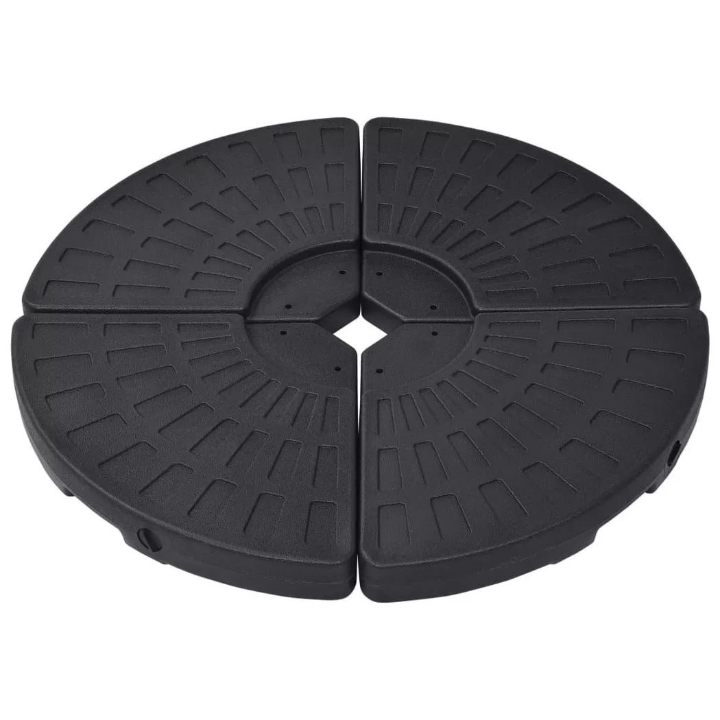 VidaXL - base per ombrellone Plastica, One Size, Nero