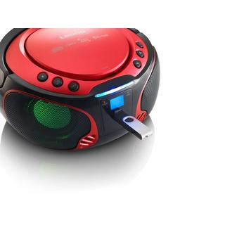 Lenco  Lenco SCD-550 Digitale 3,6 W FM Rosso Riproduzione MP3 