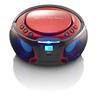 Lenco  Lenco SCD-550 Digitale 3,6 W FM Rosso Riproduzione MP3 