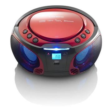 Lenco SCD-550 Digitale 3,6 W FM Rosso Riproduzione MP3