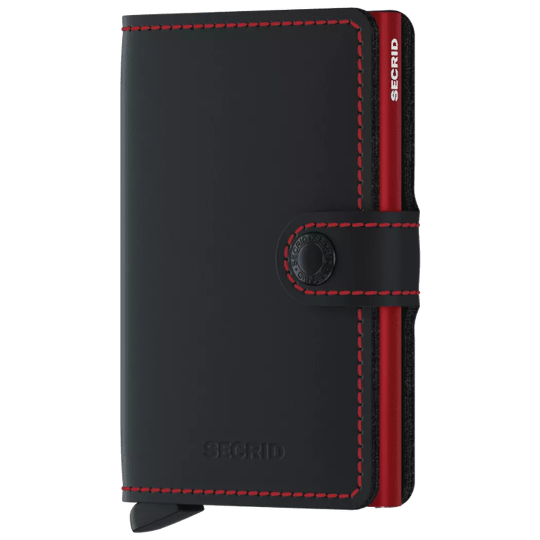 SECRID Geldbörse - Miniwallet Matte black & red schwarz