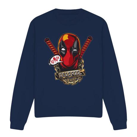 Deadpool Grafik Print Sweatshirt  