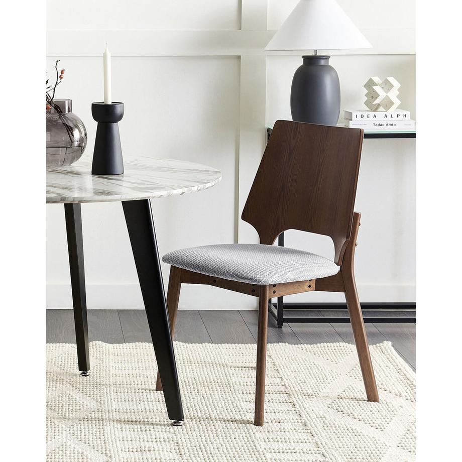 Beliani Lot de 2 chaises de salle à manger en MDF Rétro ABEE  