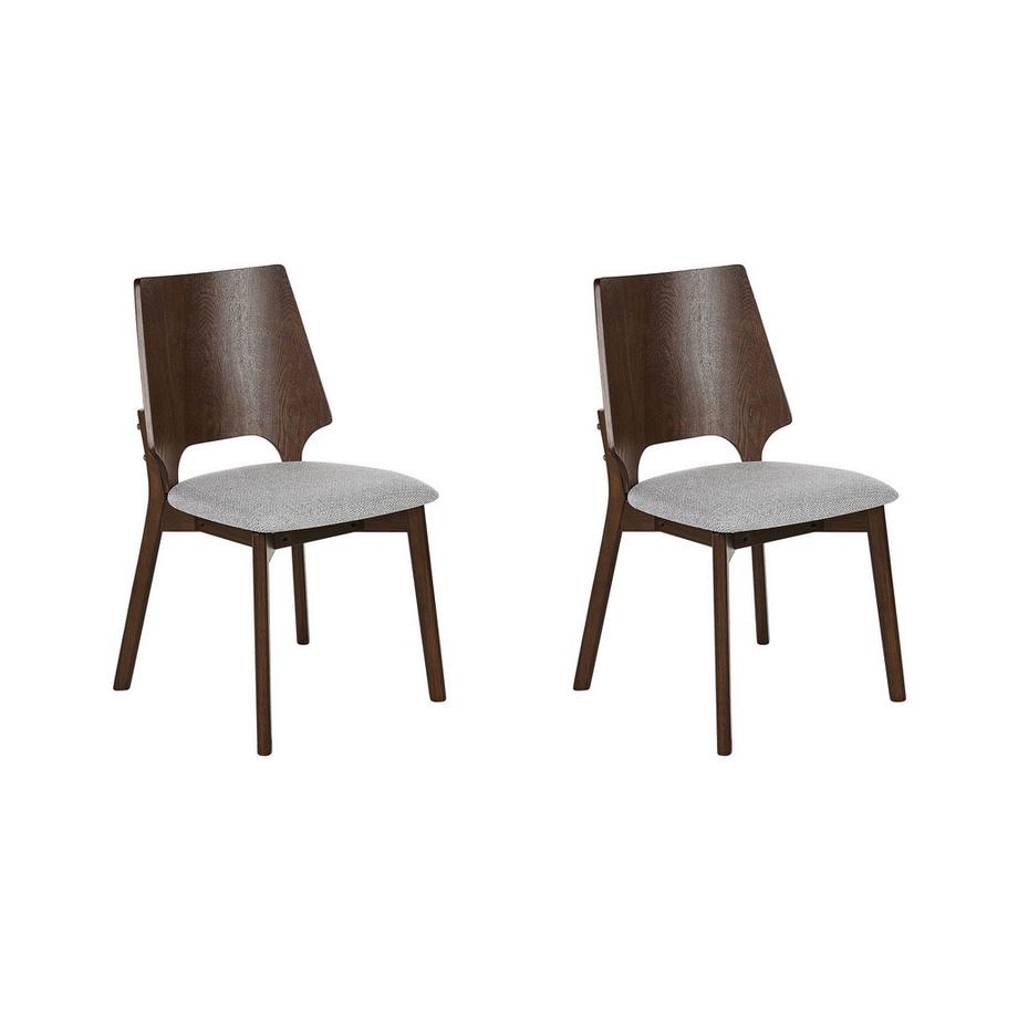Lot de 2 chaises de salle à manger en MDF Rétro ABEE