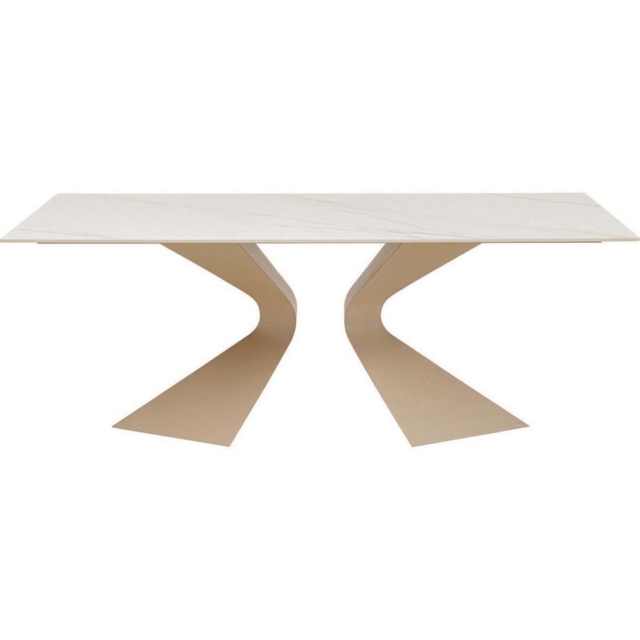 KARE Design Tisch Gloria greige 200x100  