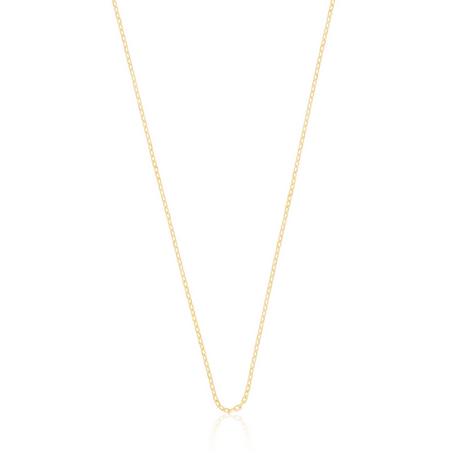 MUAU Schmuck  Collier forçat or jaune 750, 1.6mm, 55cm 