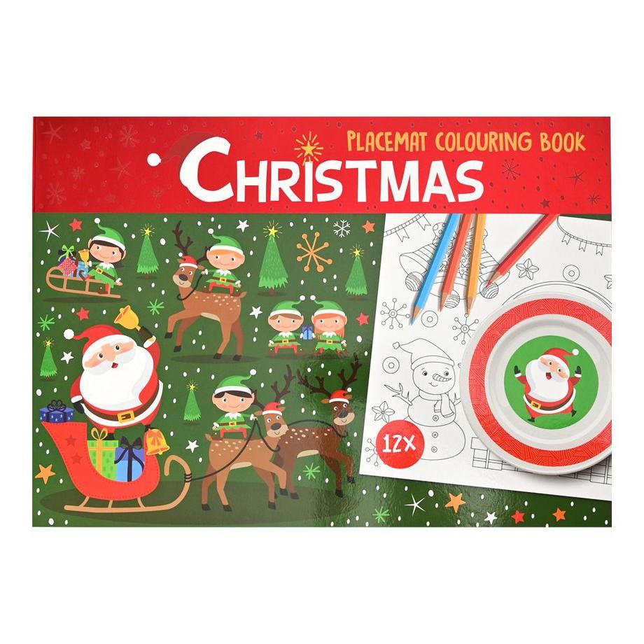 Malblock Tischset Weihnachten