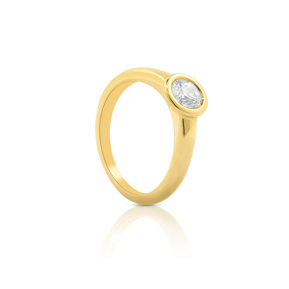 Bague Solitaire Diamant 0.50ct. or jaune 750