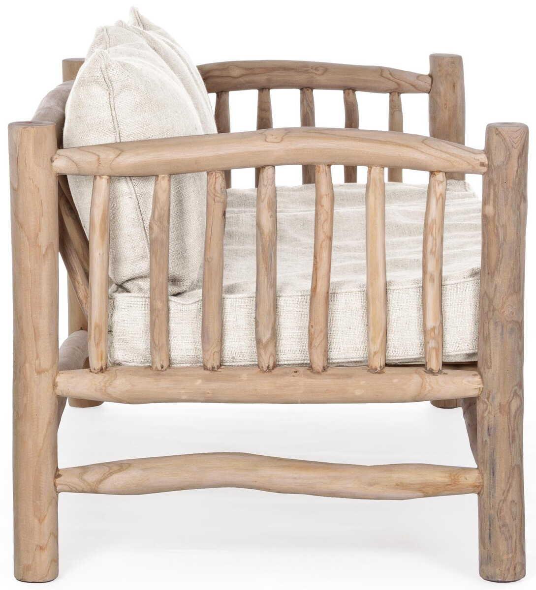 mutoni Canapé avec coussin Sahel nature 140  