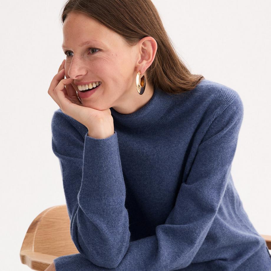 La Redoute Collections Kaschmir Feinstrick Rollkragenpullover  