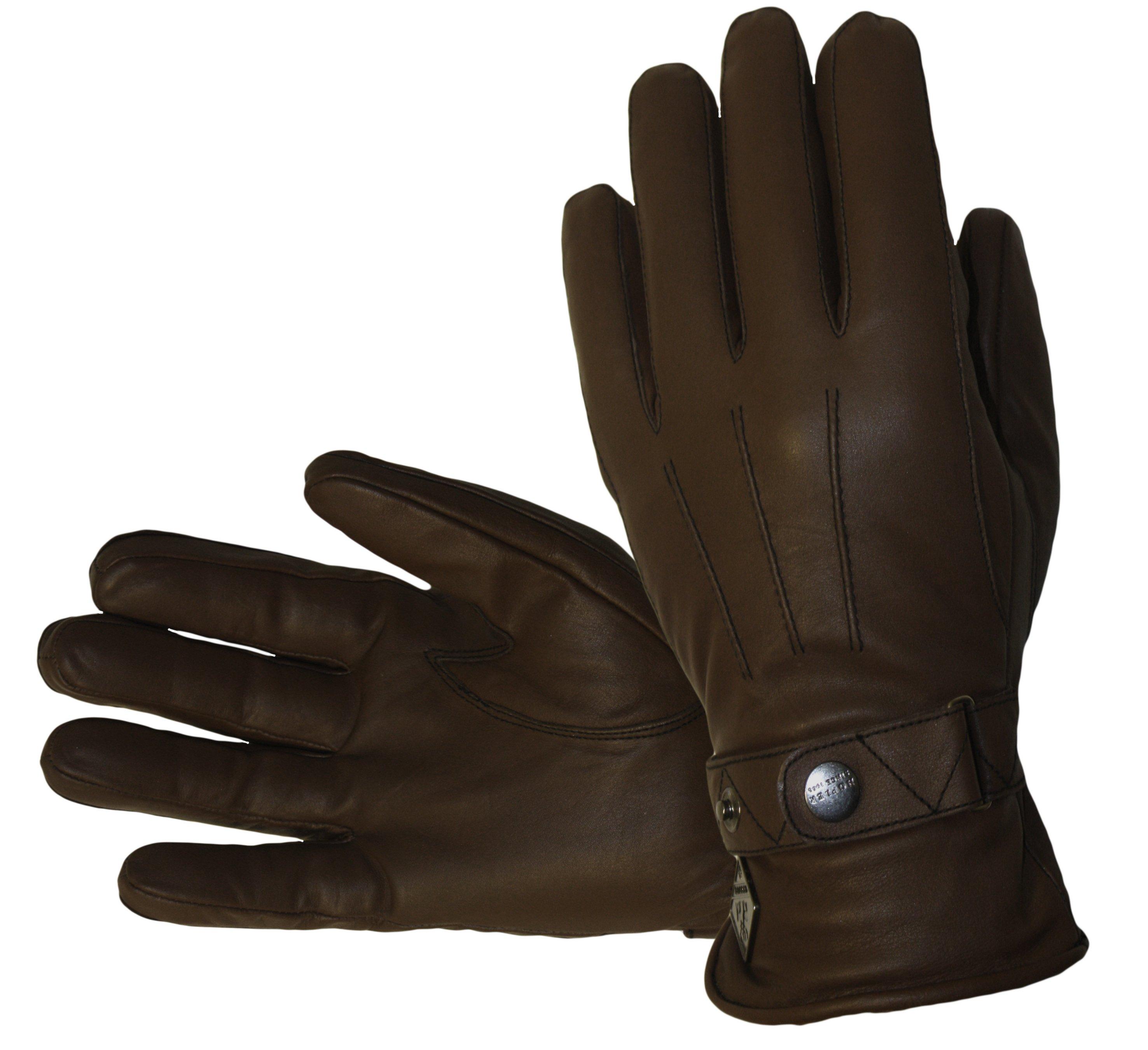 HOFLER  Rindslederhandschuhe , chocolate 