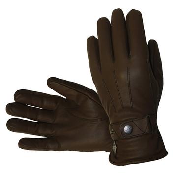 Rindslederhandschuhe für Herren, chocolate braun