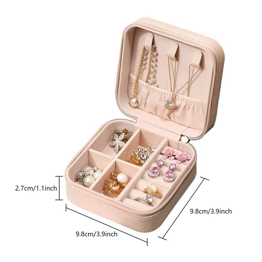 Only-bags.store  Boîte à bijoux , Mini boîte de rangement portable pour bagues, boucles d'oreilles 