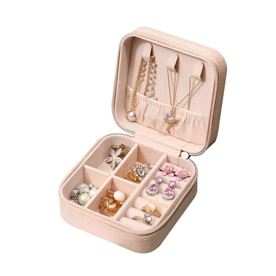 Only-bags.store  Boîte à bijoux , Mini boîte de rangement portable pour bagues, boucles d'oreilles 
