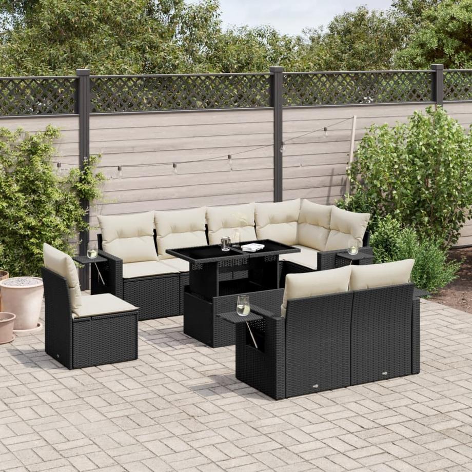 VidaXL set divano da giardino Polirattan  