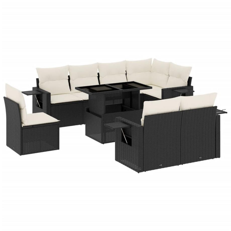 set divano da giardino Polirattan