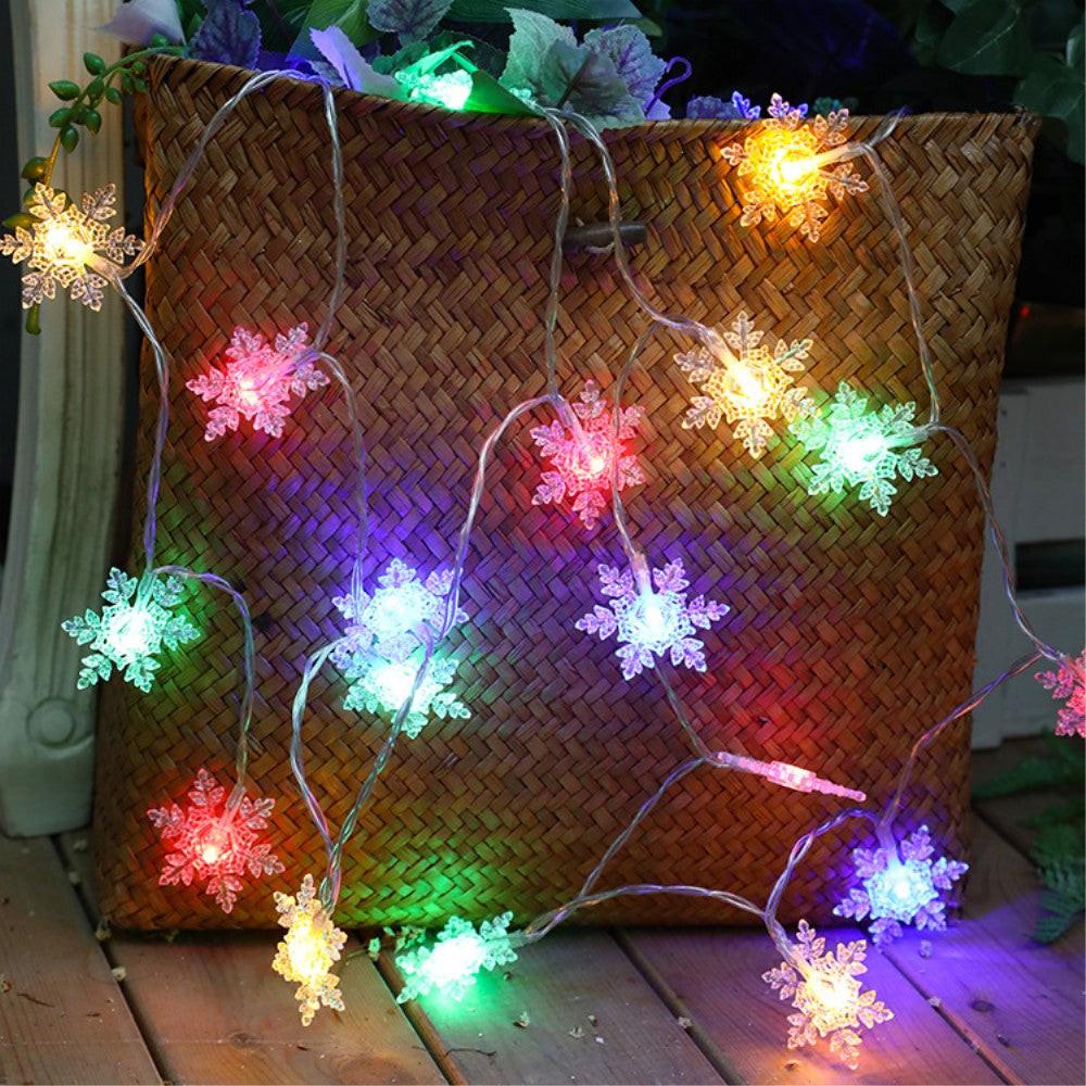 Cover-Discount fiocchi di neve multicolore 3m 20LED Fairy Lights  