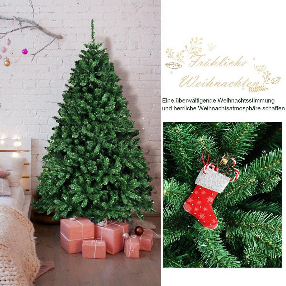 Northix Albero di Natale Albero di Natale artificiale da 183 cm con supporto pieghevole in metallo  