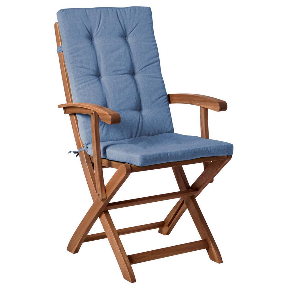 Beliani Salle à manger de jardin avec chaises en Acacia  MAUI PREMIUM  