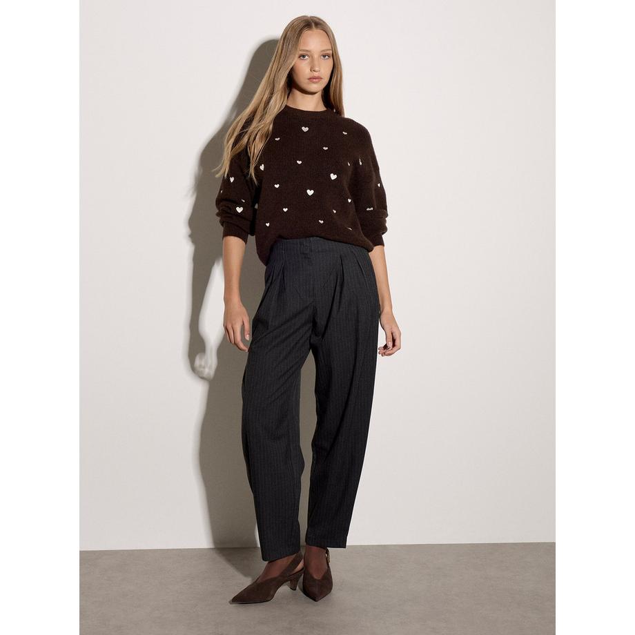 APRICOT Maglione ricamato con cuore  