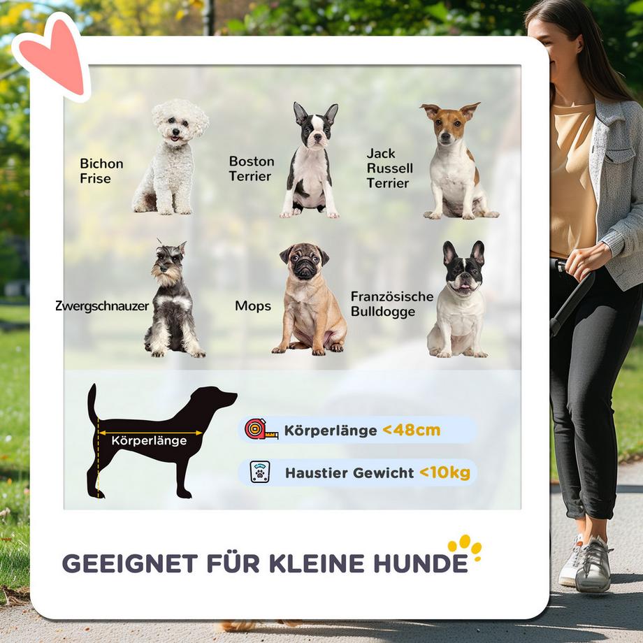 PawHut  Poussette pour chien 3 en 1 