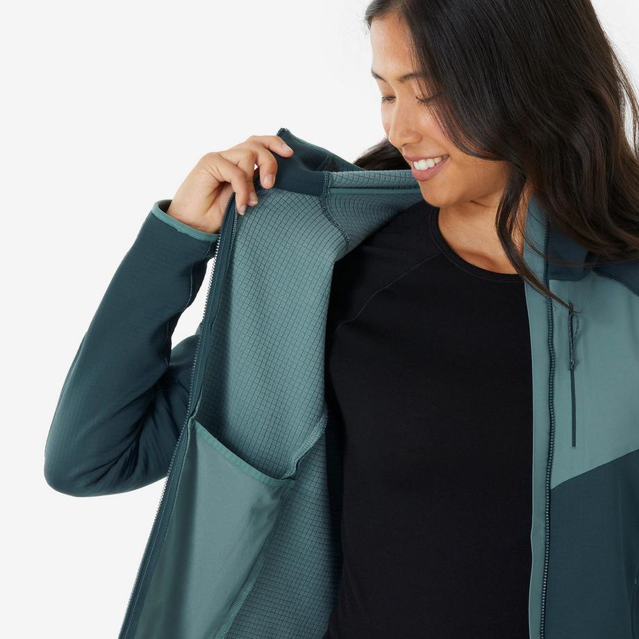 QUECHUA Fleece Wanderjacke  