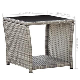 VidaXL Couchtisch poly-rattan  