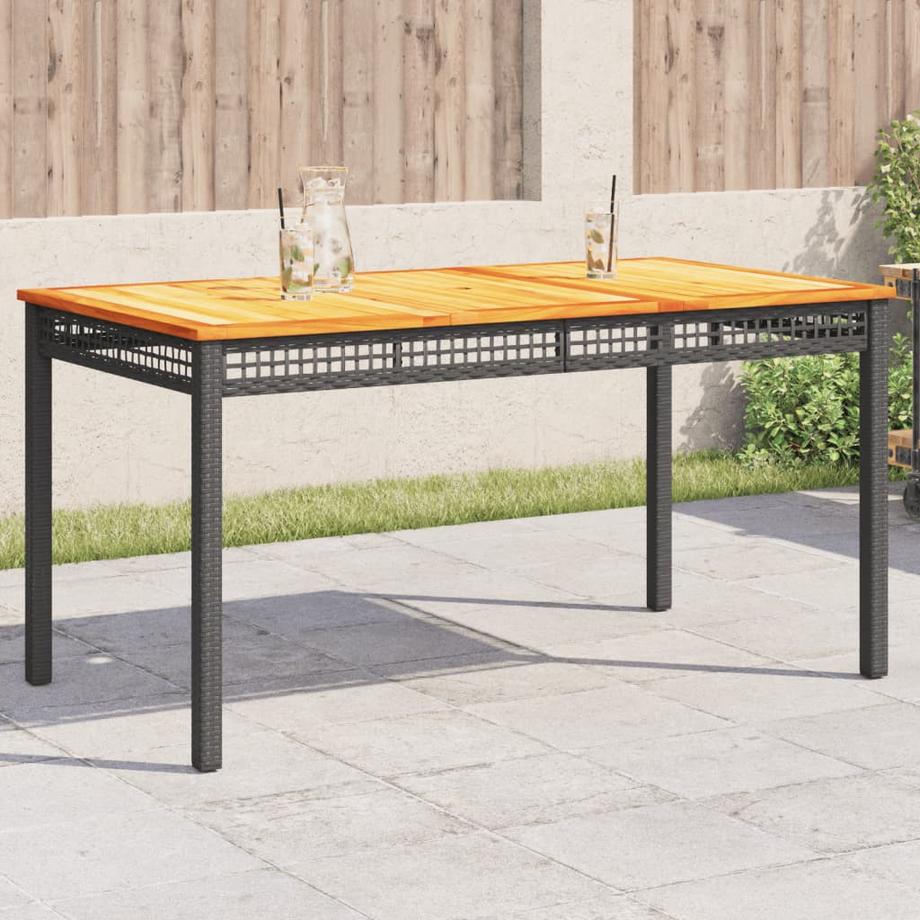VidaXL tavolo da giardino Polirattan  
