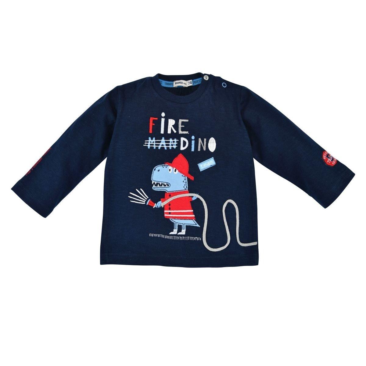 Bondi  Kleinkinder langarm Shirt Fire Dino 