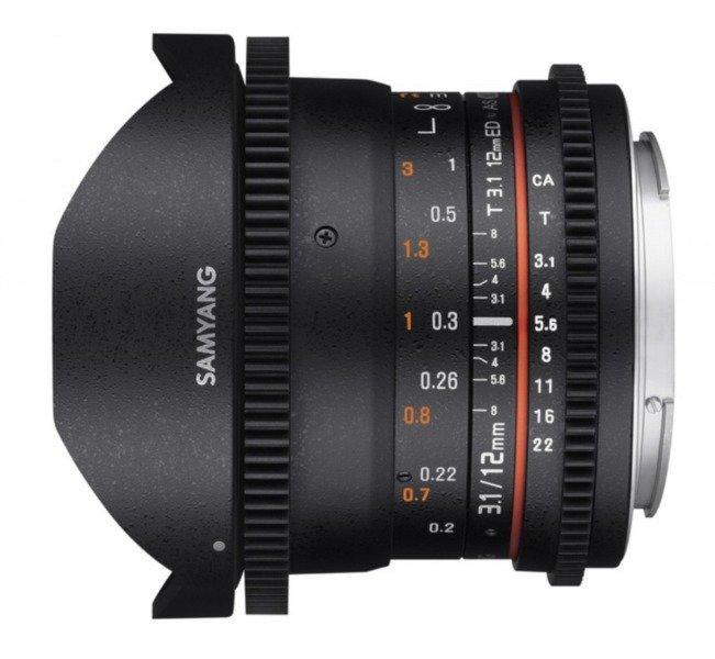 Samyang  Samyang 12mm T3.1 Vdslr ed als NCS Fisheye (Canon) 