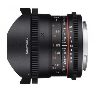 Samyang 12 mm T3.1 VDSLR ED comme NCS Fisheye (Canon)