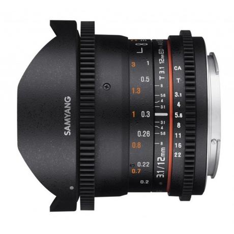 Samyang  Samyang 12mm T3.1 Vdslr ed als NCS Fisheye (Canon) 