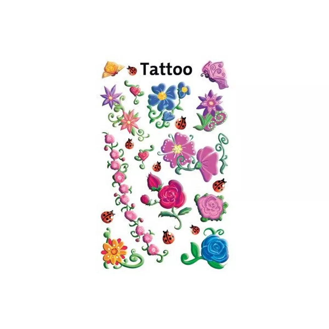Z-DESIGN -  Sticker Tattoo 56691 Blumen 3 Stück, Stück