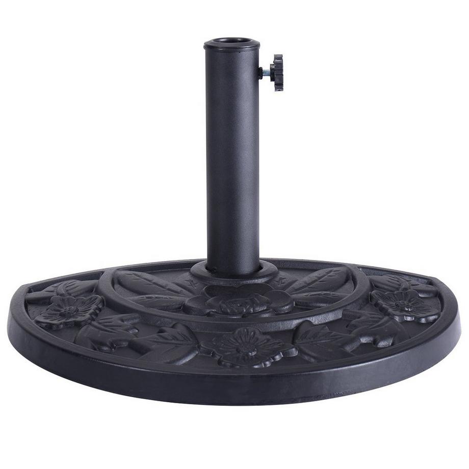 Northix Sonnenschirmständer Marktschirmständer Sonnenschirmfuß Balkonschirmständer halbrund  