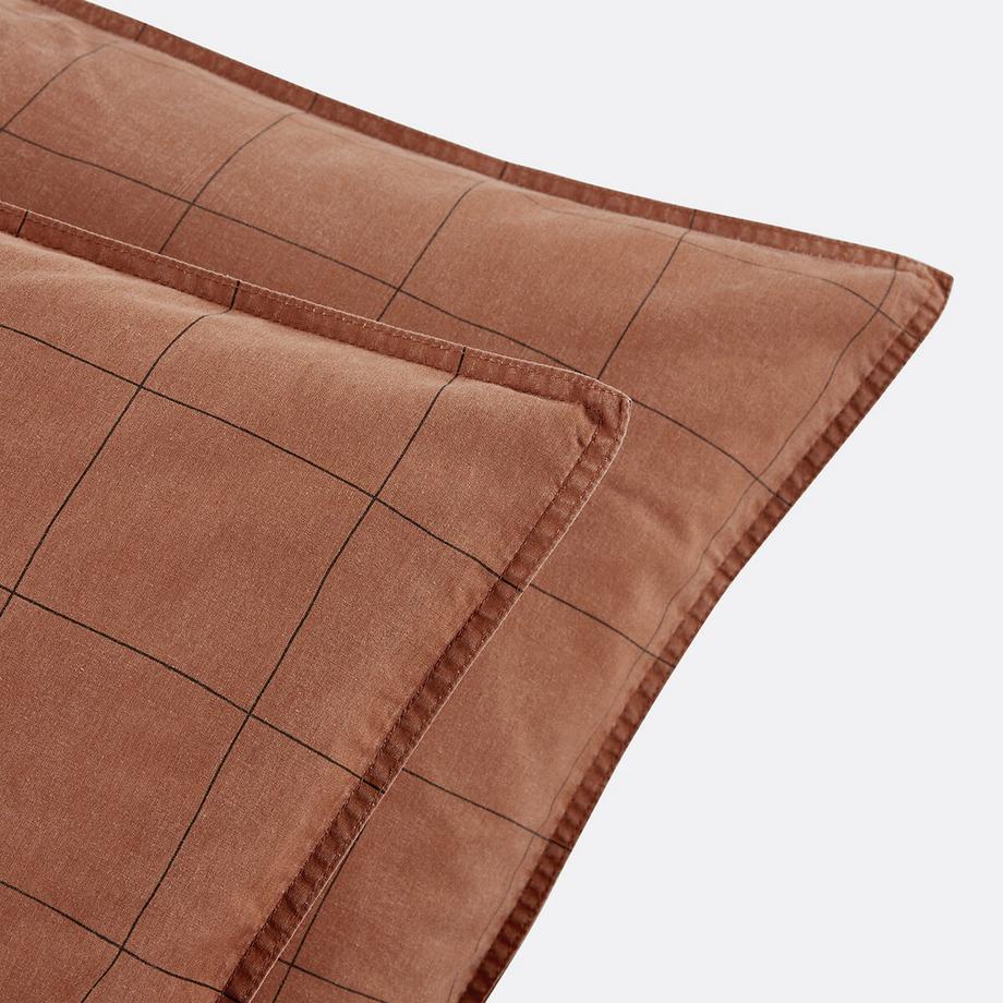 La Redoute Intérieurs Monille Federa Cuscino Cotone Lavato  