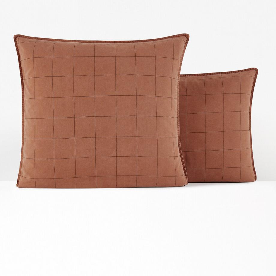 La Redoute Intérieurs Monille Federa Cuscino Cotone Lavato  