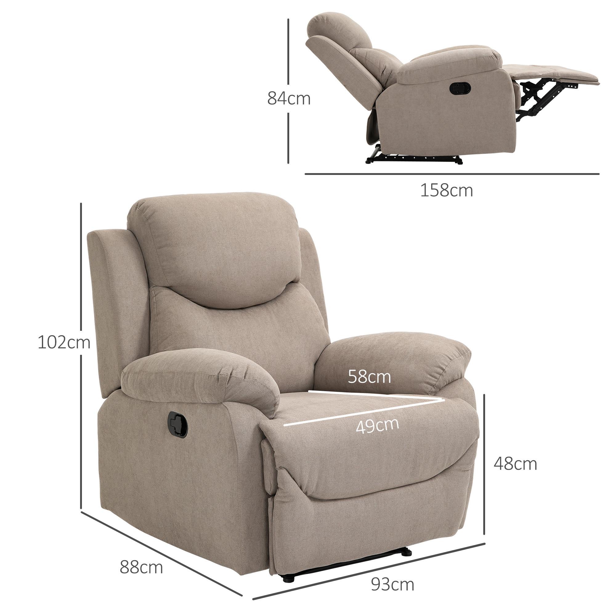 HOMCOM Fauteuil de relaxation  