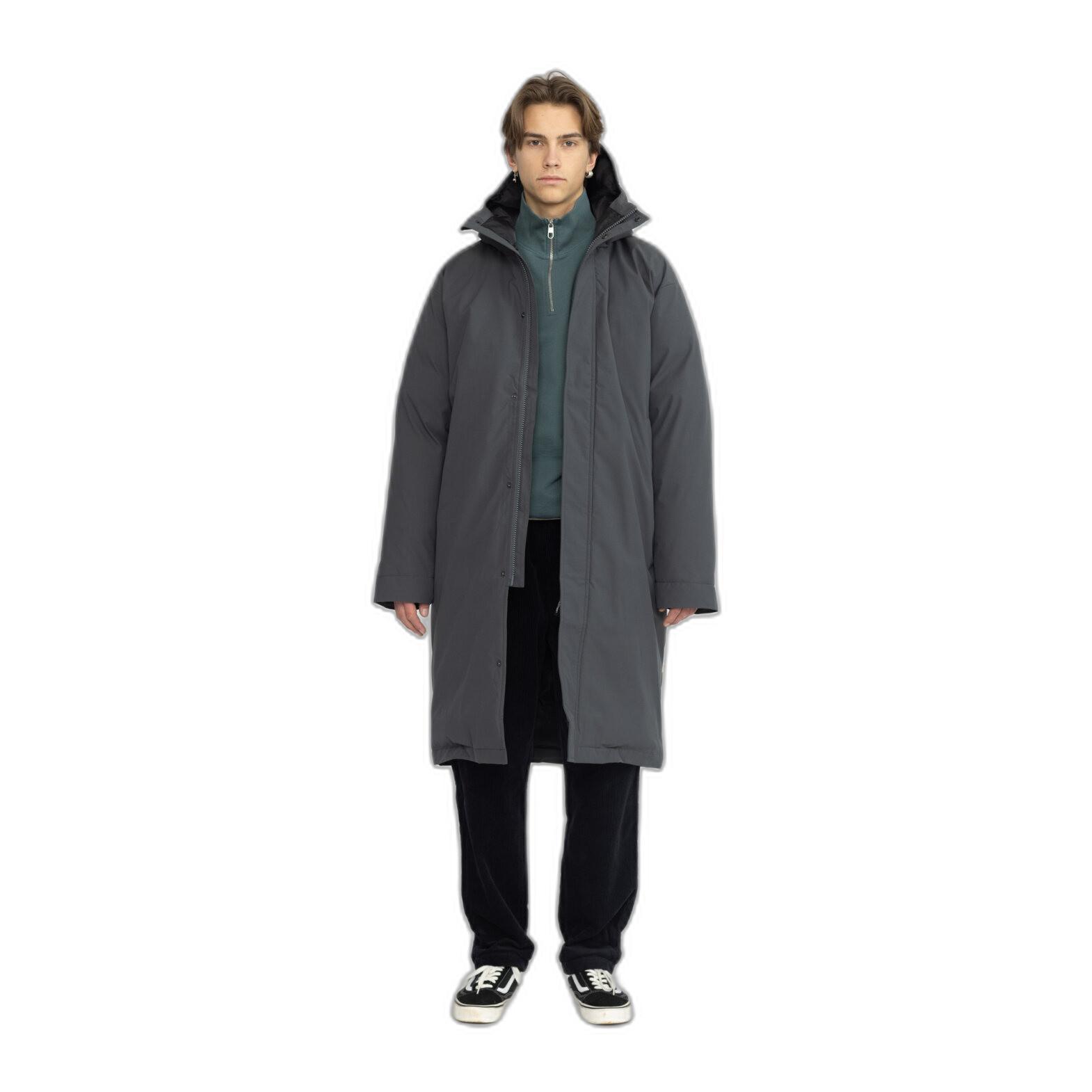 Revolution  lange windfeste daunenjacke 