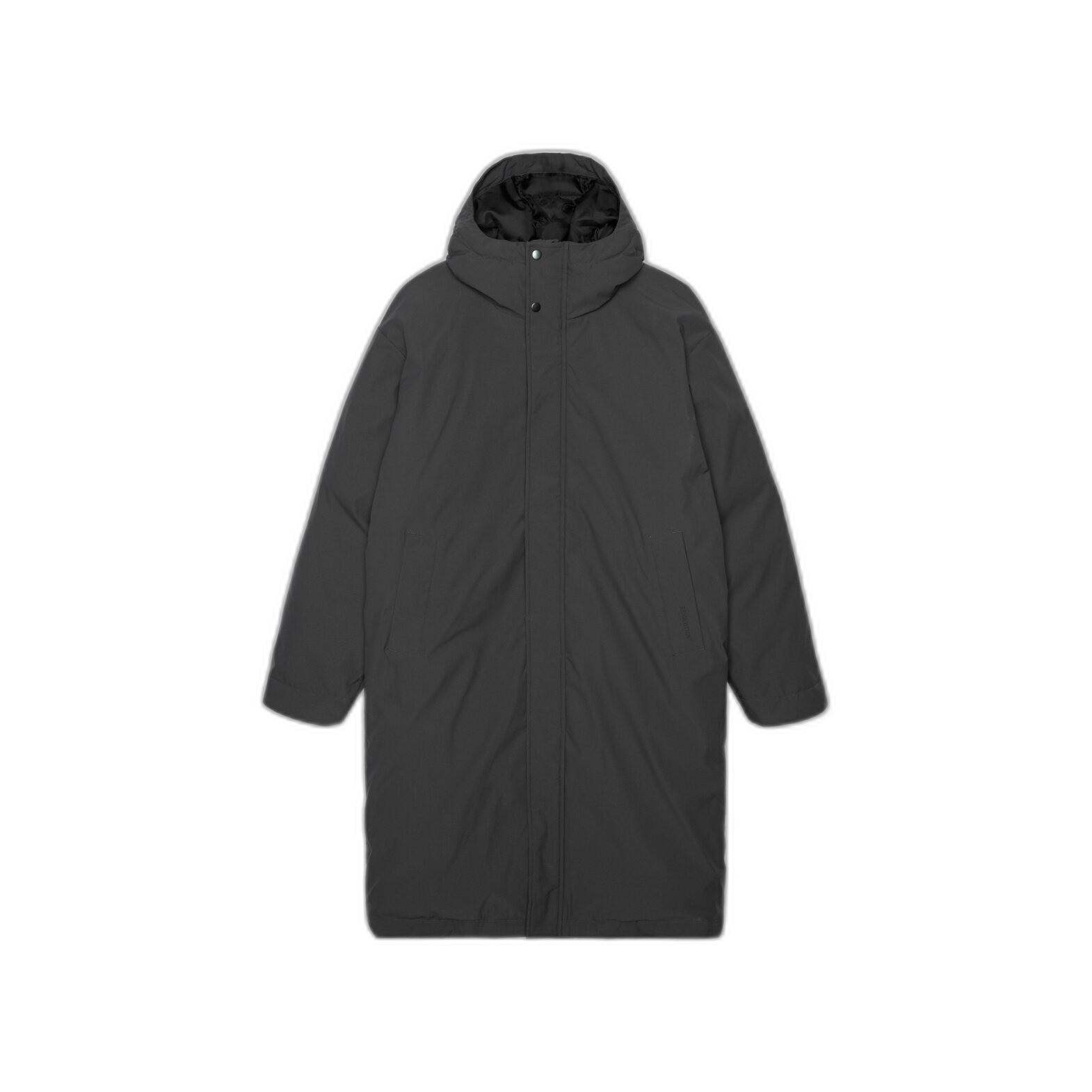 Revolution  lange windfeste daunenjacke 