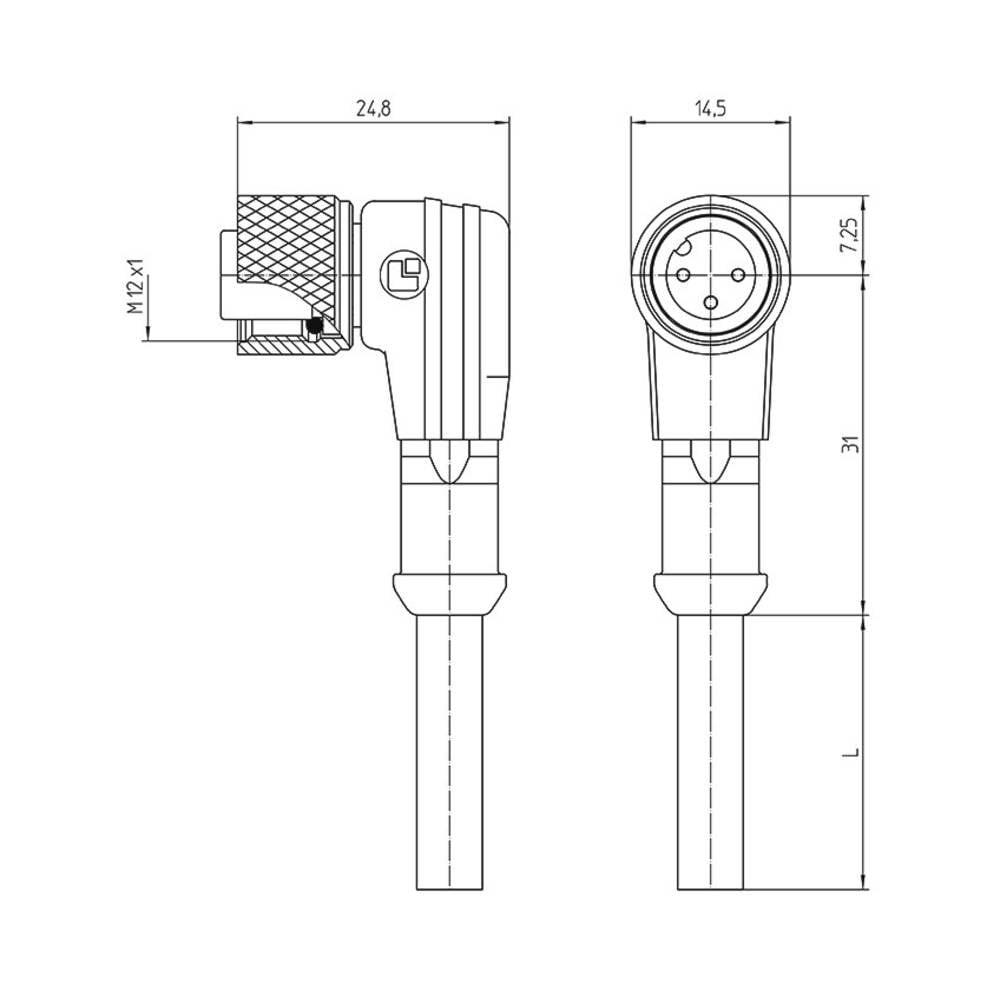 Lutronic  Anschlussleitung M12 Serie 1205 