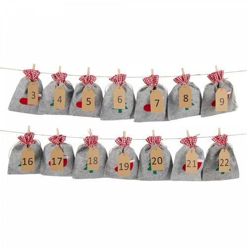 Geschenkidee Adventskalender Santa, à remplir soi-même  