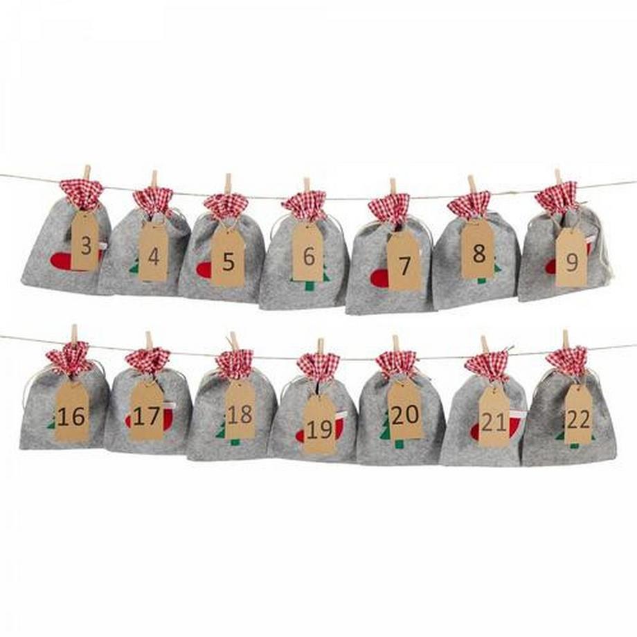 Geschenkidee Adventskalender Santa, zum selber befüllen  