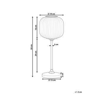 Beliani Lampe à poser en Métal Rétro TOSNA  