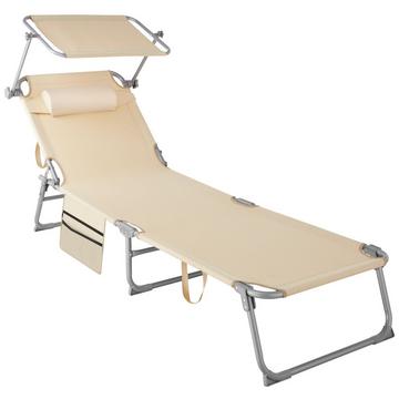 Sonnenliege stufenlos verstellbares Sonnendach